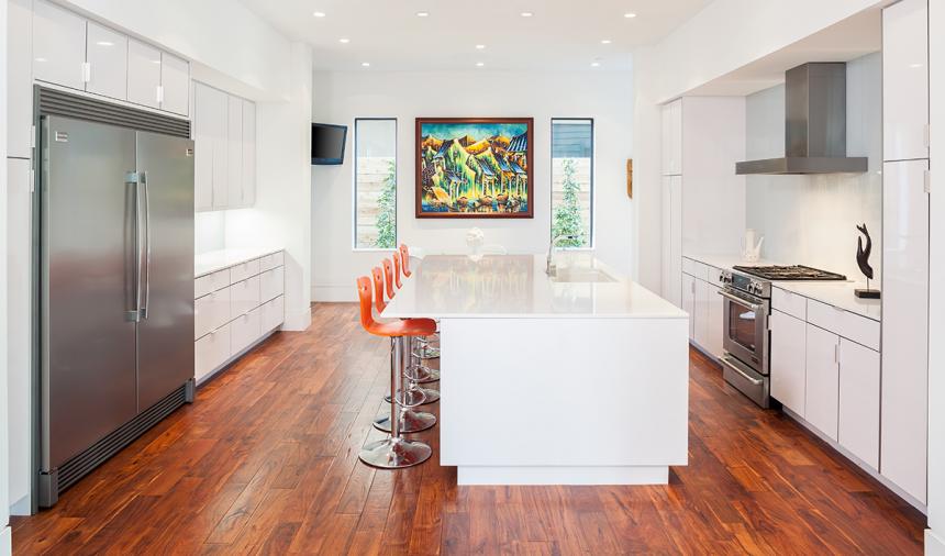 High Gloss White Kitchen Cabinets