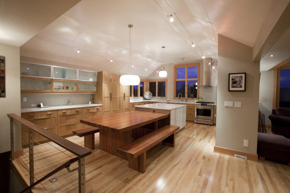 mid century modern kitchen design