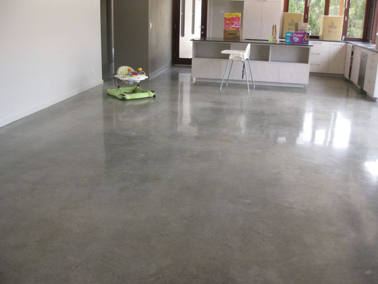 polished concrete floor