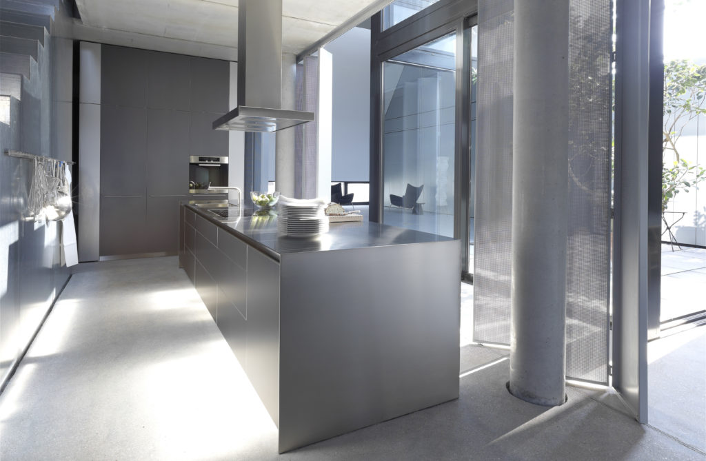 modern stainless steel cabinets