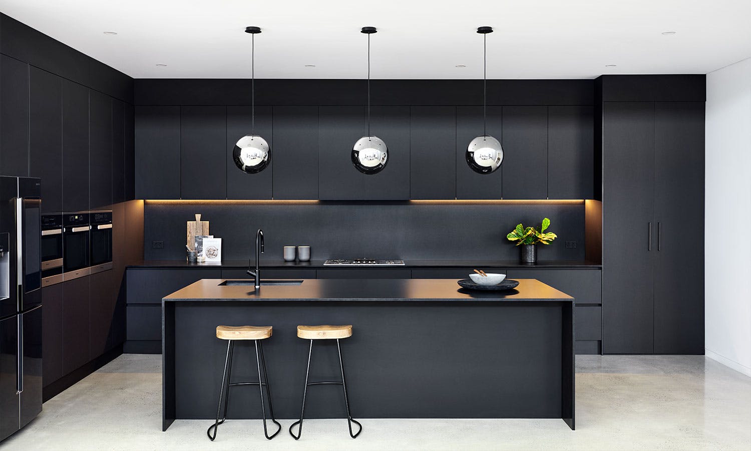 matte black austin kitchen wall organizer